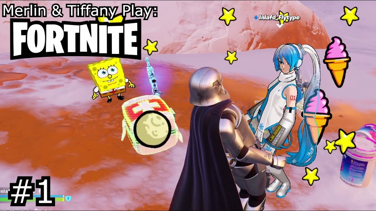 Merlin & Tiffany Plays: Fortnite (Part 1) - We Got A Win!