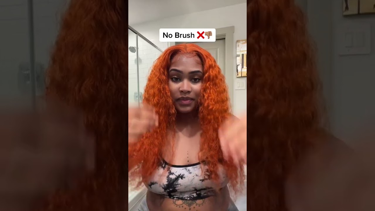 Amazon Ginger Human Hair Wigs. No Brush or Brush out? FT. BLY Hair
