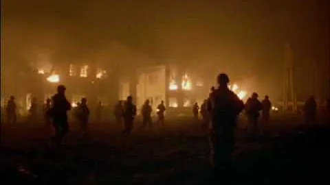 What happens at the end of Full Metal Jacket?