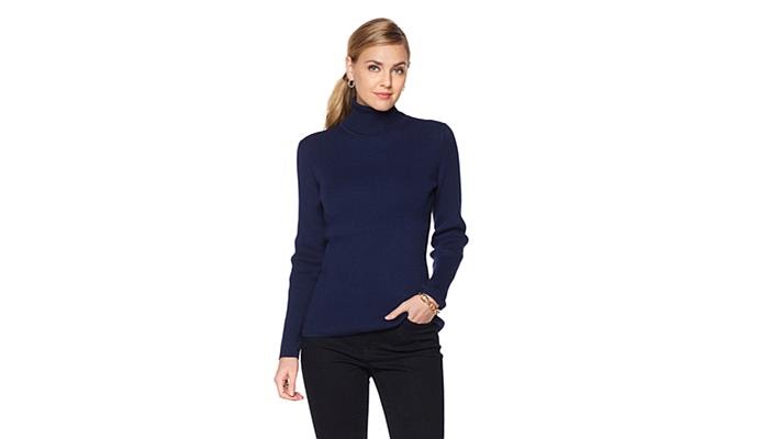 Ribbed Turtleneck Sweater 
