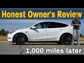 2021 TESLA MODEL Y OWNER's Review. 1000 miles later #Tesla