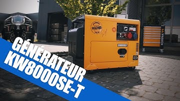 FBI Groupe électrogène 8kva diesel insonorisé mono et triphasé FBI Wagner KW8000SE-T