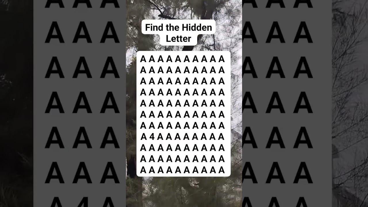 Find the Hidden Letter 