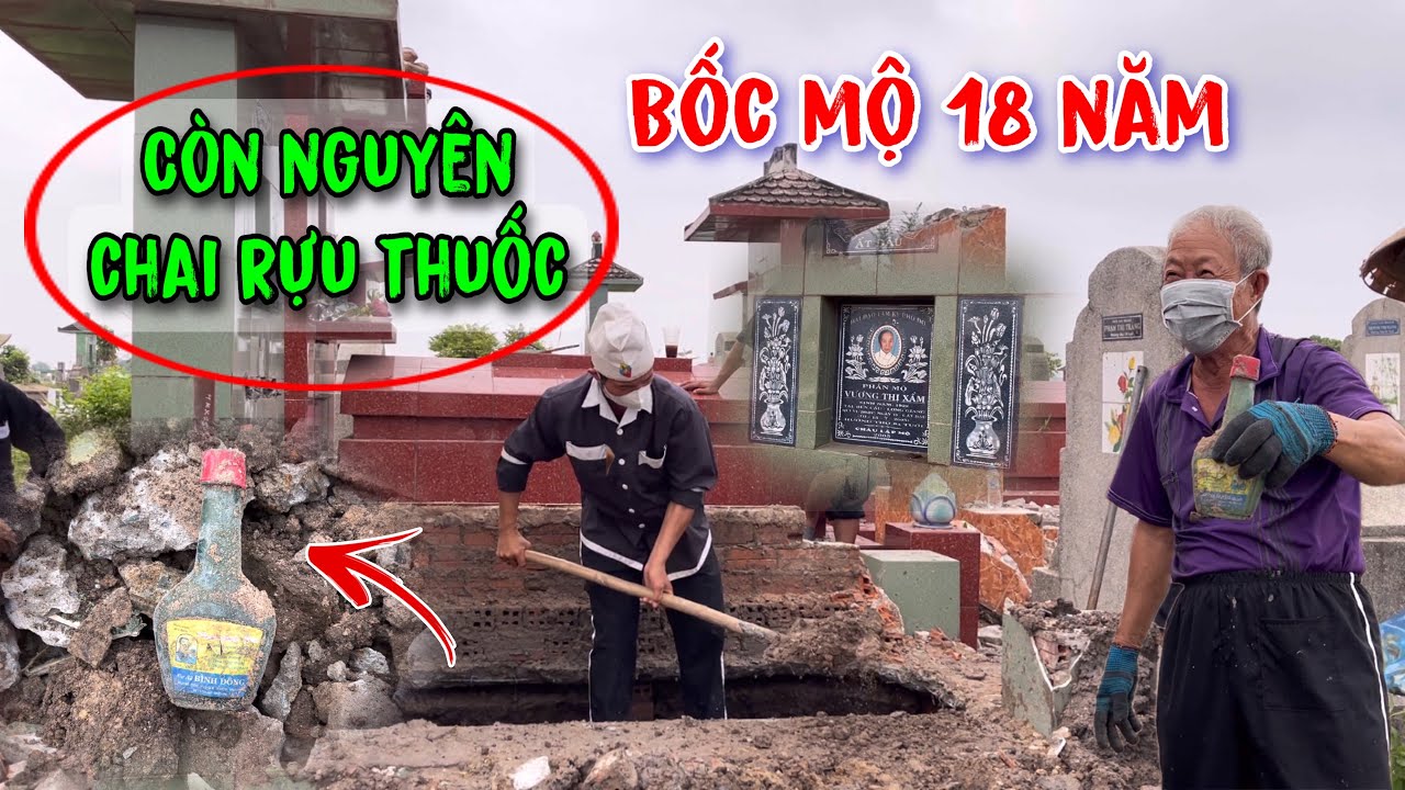 KỲ LẠ - CHAI RỰU THUỐC 18 NĂM DƯỚI NGÔI MỘ