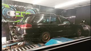 1999 Subaru Legacy Gt Whigh Output Jdm Ej25D Hybrid Ej20D Heads On Ej254 Bottom End Dyno Run.