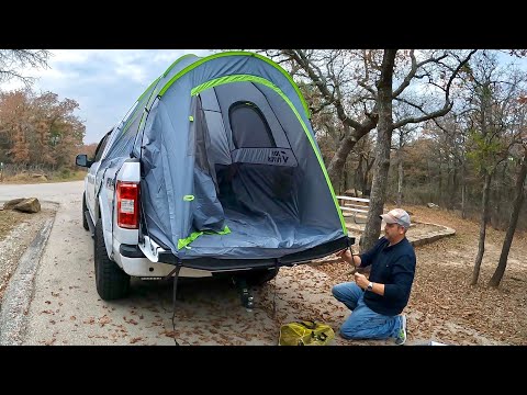 1st time truck camping WITHOUT my camper shell!  $900 value Christmas Giveaway!!