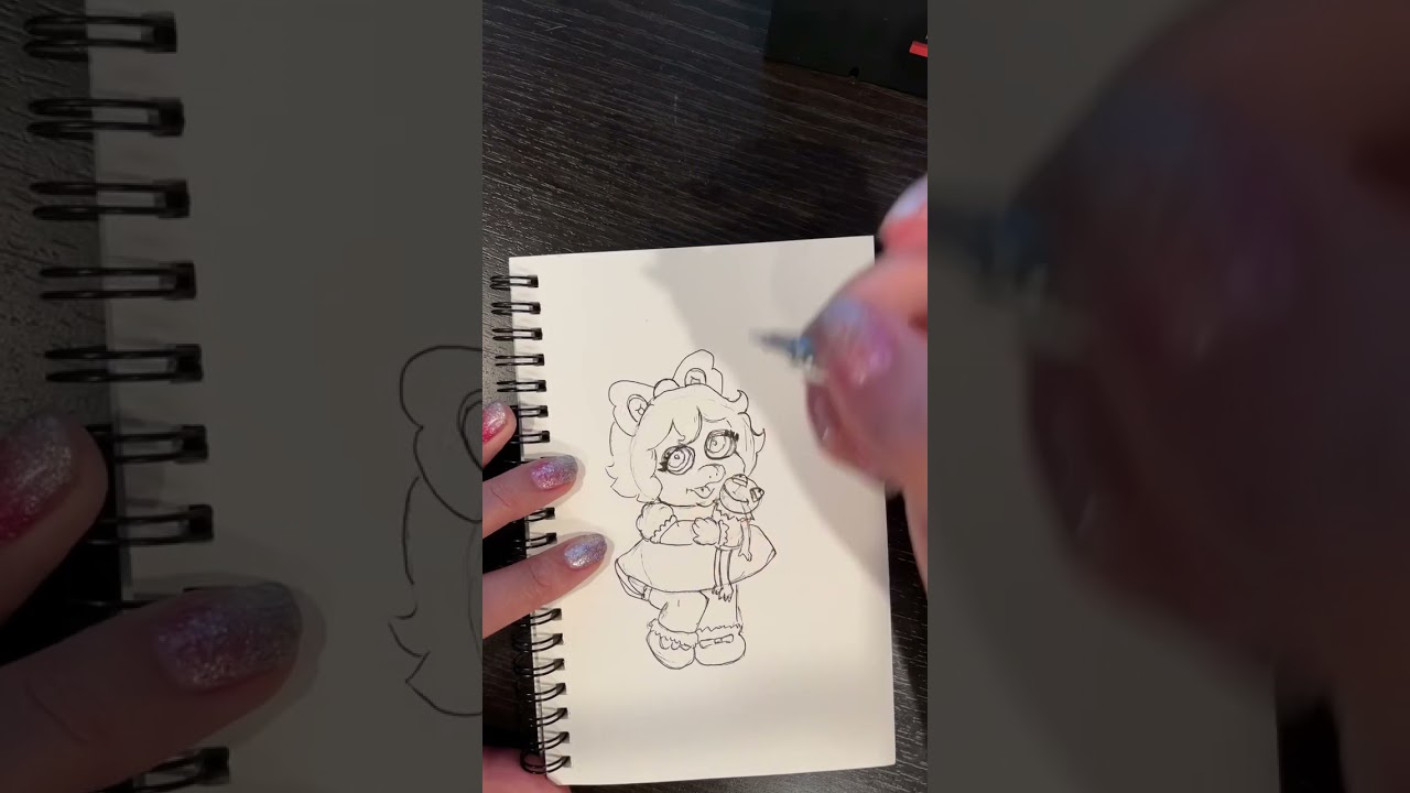 speed drawing of Miss Piggy + Kermit