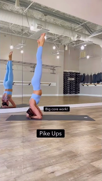 Advanced headstands 😅 Can you do these? #yoga #headstand #shorts