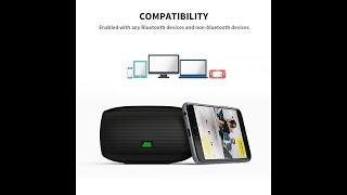Mighty Rock Touch Wireless Bluetooth Speakers, Ultra Portable Speaker With Superior Sound Quality