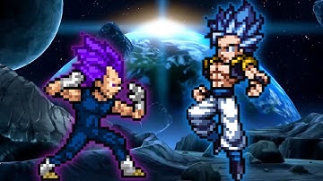 Vegeta DBS V2 OP(All Form) VS Gogeta TP V3 OP(All Form) in Jump Force Mugen