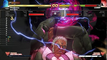 Urien vs Cammy EX DP Punish M HB sLP xx L Tackle xx Critical Art