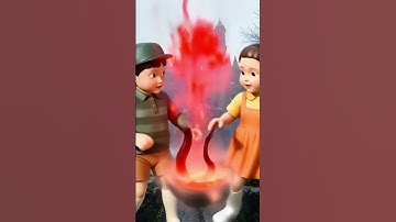 Squid Game eating black monster edible slime ASMR #asmrRainbow #squidgame #squidgame2 #ai