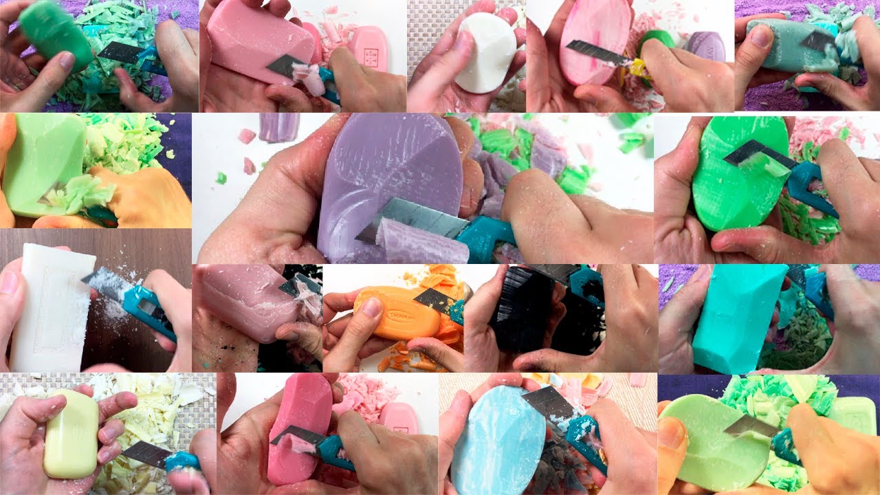 Dry Soap Cutting Compilation. Very Satisfying Videos. Part 3