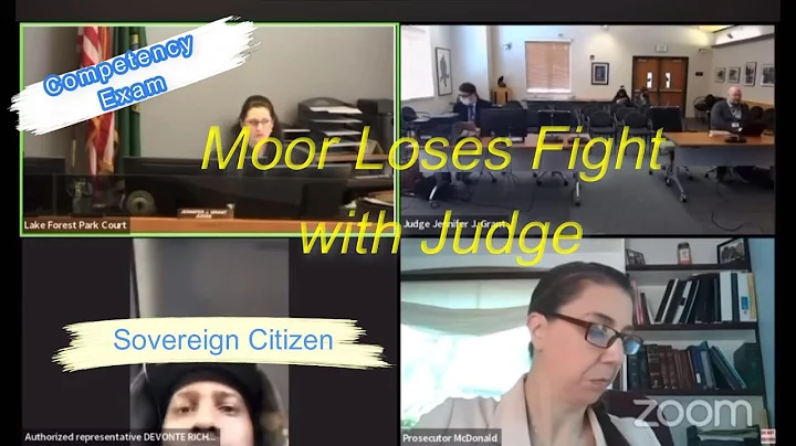 Sovereign Citizen Moor Refuses to go to Competency Exam. Judge Isn't Playing any of His Games