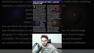 This new pretext javascript algorithm is a CSS killer #javascript #typescript #pretext