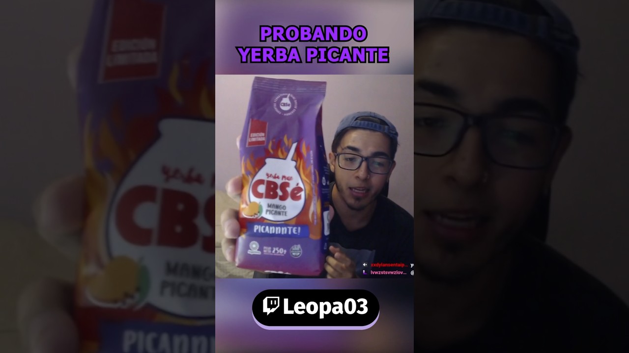 Probando yerba picante 