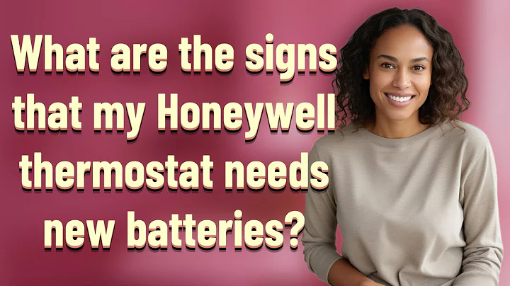 What are the signs that my Honeywell thermostat needs new batteries?