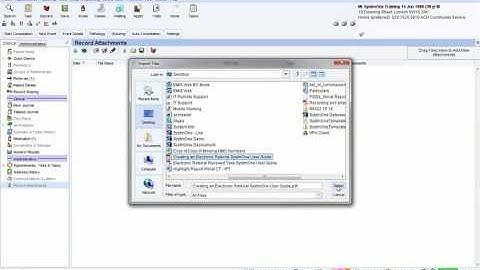 SystmOne: how to attach a file to a record