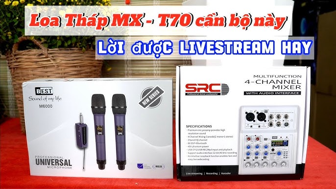 Mixer karaoke hay cho loa tháp Samsung Mx T70 live cũng hay - YouTube