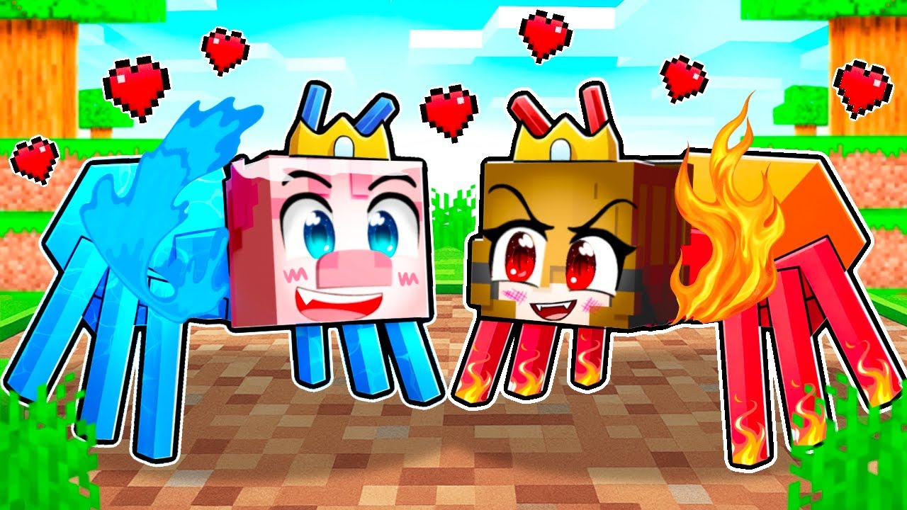 Bouchal VODNÍ MRAVENEC a Wenda OHNIVÝ MRAVENEC v Minecraftu! (romantické)