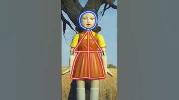 how to draw squid game doll easy #ytshorts #tutorial