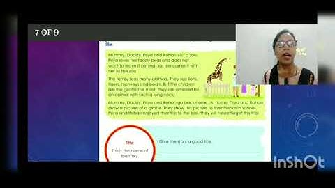 Class 2 (B) || Module 6 || English || 23.9.2020@SFS NARENGI