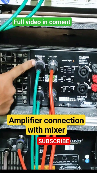 how to connect 4 amplifier with mixer//full details video in comment / @PM_Light_and_Sound #viral