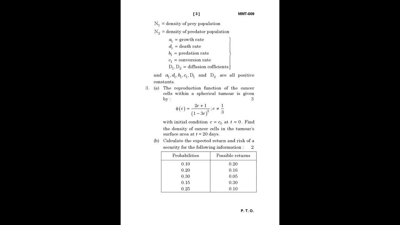 MMT - 009  June 2023 Question Paper