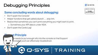 Q-SYS Training  |  Plugin Development Training - Debugging