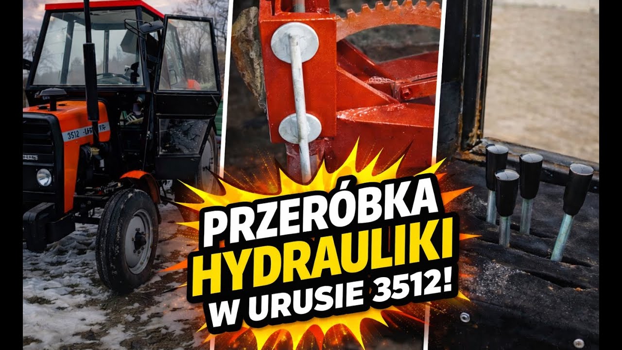 Modernizacja Hydrauliki w ursusie 3512 ✘ Przeróbka zaczepu w przyczepie i serwis filtrów ✘