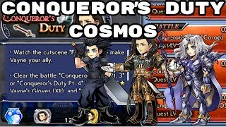 Conqueror's Duty COSMOS Gameplay - DFFOO - Dissidia Final Fantasy: Opera Omnia