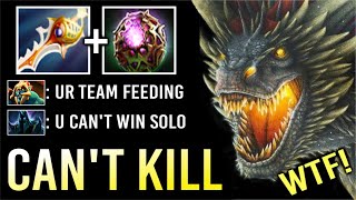 EPIC Divine Rapier + OC Black Drogon Late Game Raid Boss vs Huskar Can&#39;t Kill Crazy Comeback Dota 2