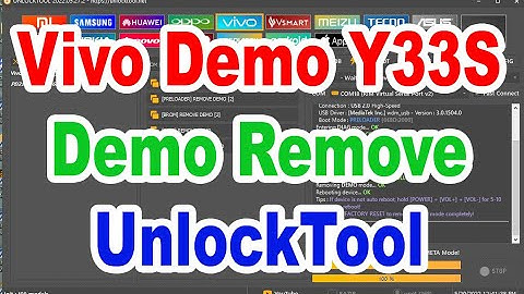 Vivo Y33s Demo Remove UnlockTool