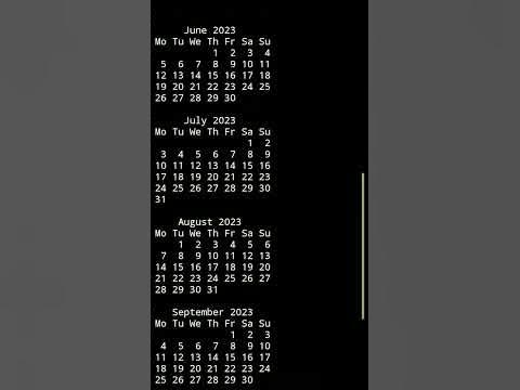 power of Python scripting display a 12month calendar for 2023 in this ...