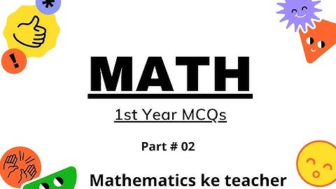 1st year Math MCQs (part 2) #PPSC || Mathematics ke teacher