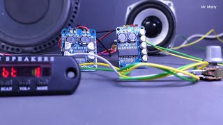 TPA3118 and TDA8932 both Mono Amplifier connect from Bluetooth Module