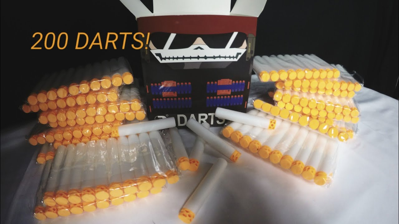 [REVIEW] 200pcs Ekind Dart unboxing Better that nerf darts? YouTube