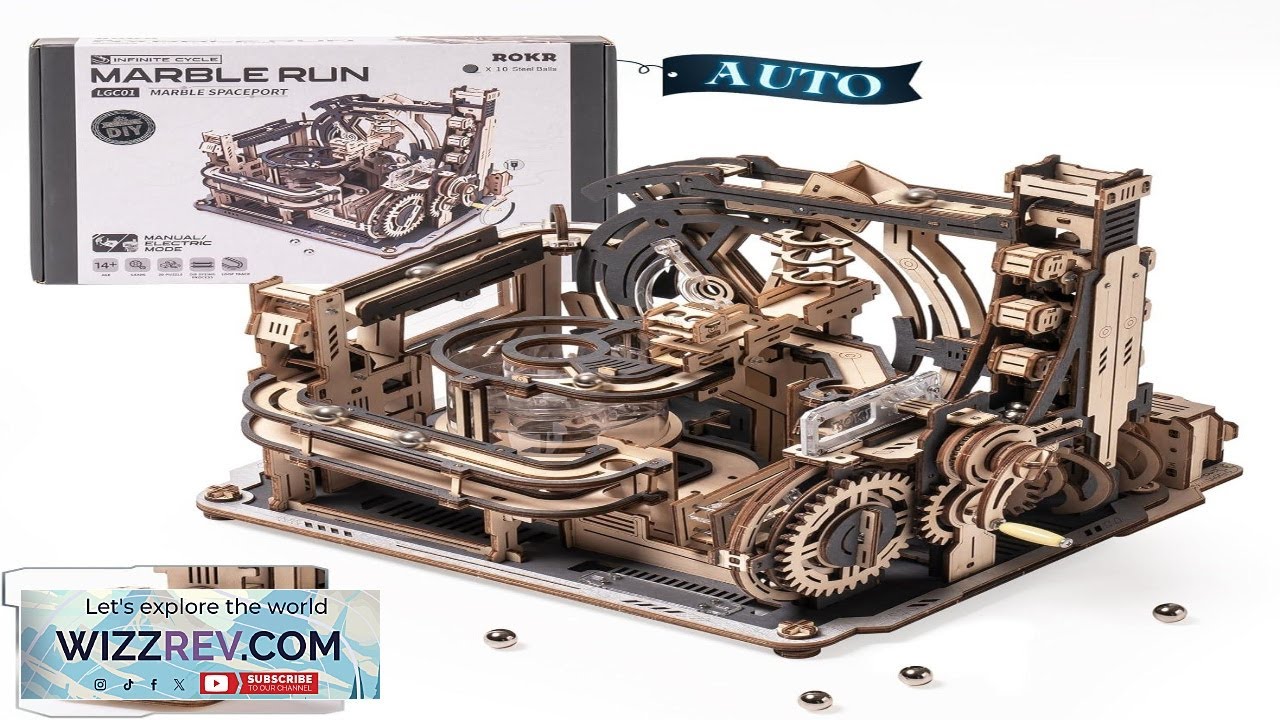 ROKR 3D Puzzles for Adults Electric Model Kits Marble Spaceport LGC01 472pcs Review