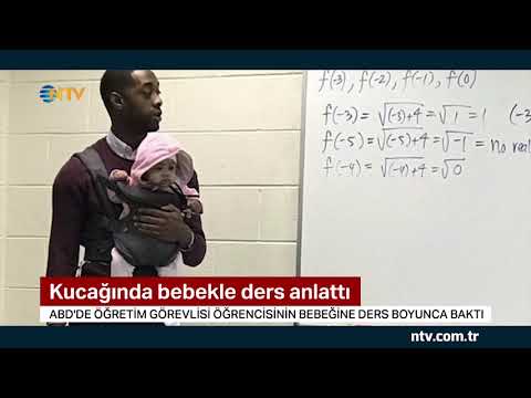 Kucağında Bebekle Ders Anlattı ... (Bu Fotoğraf Karesi Sosyal Medyanın Gündeminde)