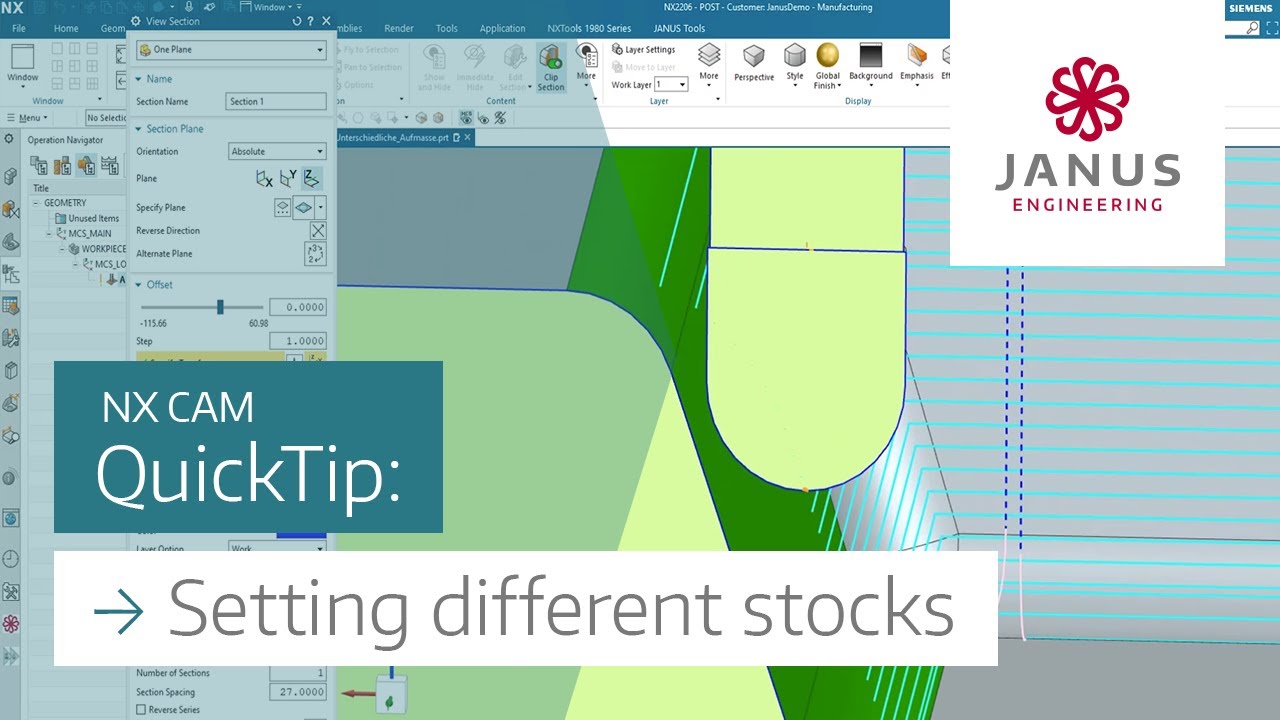 NX CAM Tutorial | Using Multiple Stocks in the Same Operation 📏