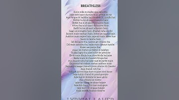 Breathless song lyrics#ytshorts #lyrics #breathless #song