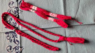 How to make twisted cord with embroidery floss