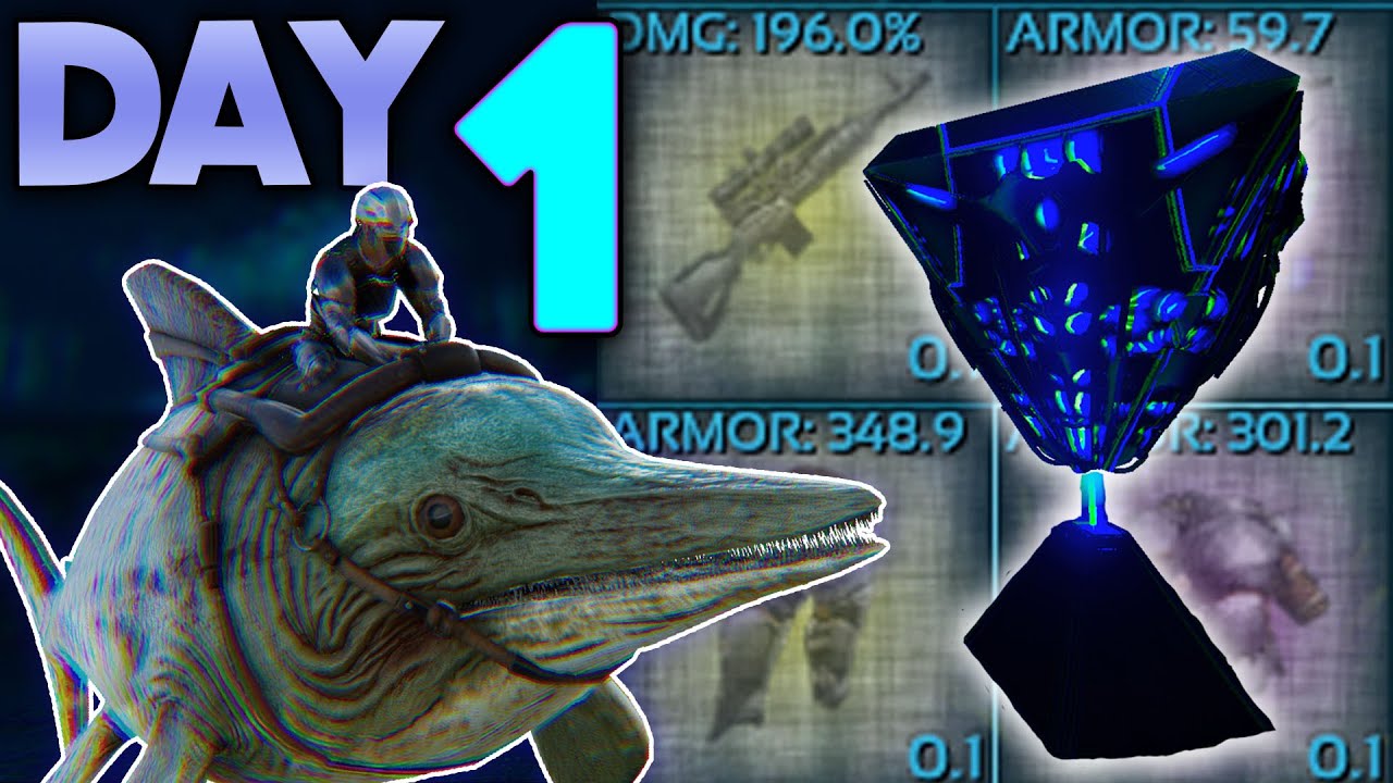 SOLO Taking Over the CRYSTAL ISLES CAVE on DAY 1 | ARK Solo PvP Ep 1