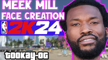 BEST MEEK MILL FACE CREATION IN NBA 2k24!!!!