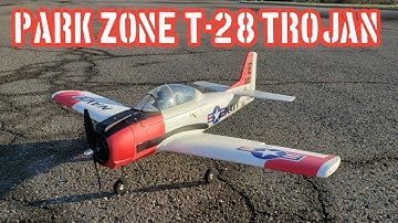 Park Zone T-28 Trojan first flight