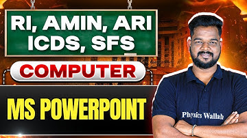 RI AMIN ARI SFS ICDS Mains 2025 | Computer | MS PowerPoint | Computer for RI AMIN ARI SFS ICDS