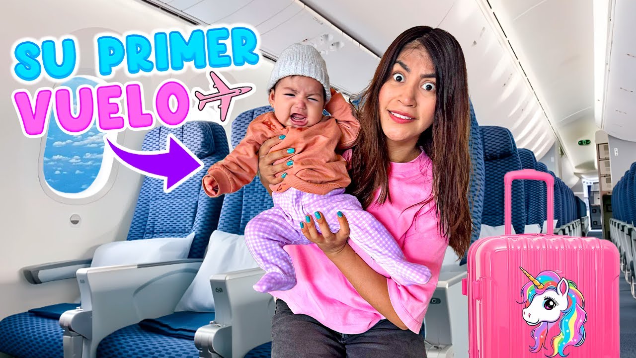 NOS VAMOS DE VIAJE en AVIÓN ✈️ Mamá en las altura por PRIMERA VEZ 😱| CONNY MERLIN