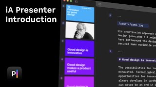 iA Presenter Introduction
