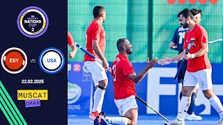 FIH Hockey Men's Nations Cup 2: Highlights: Semi-final 1: Egypt vs USA | Match 15