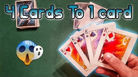 4 To 1: Amazing Transposition Card Trick Performance and Tutorial